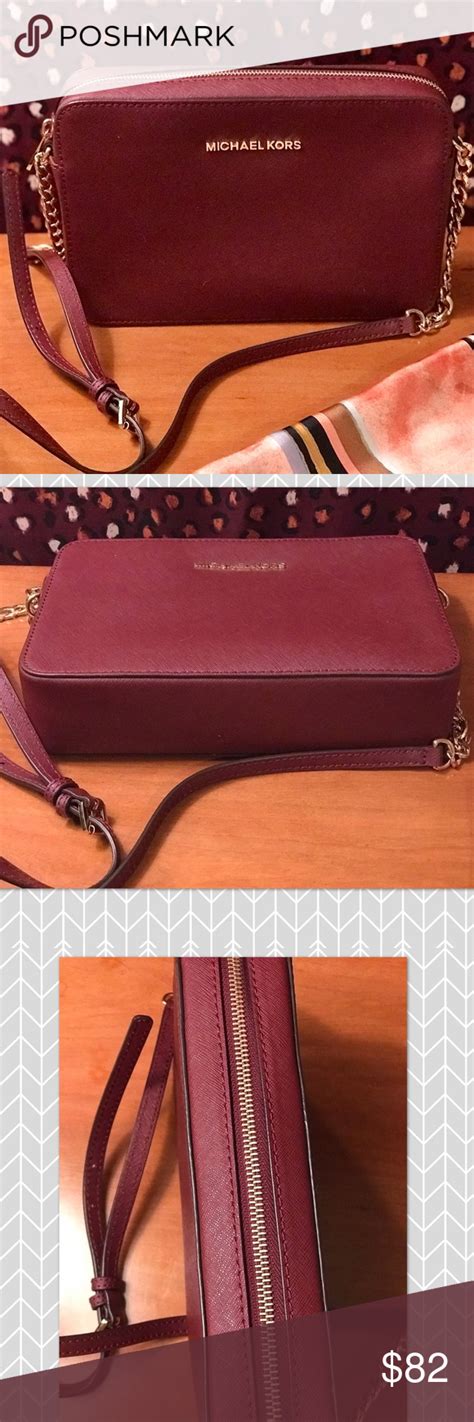 michael kors jet set maroon